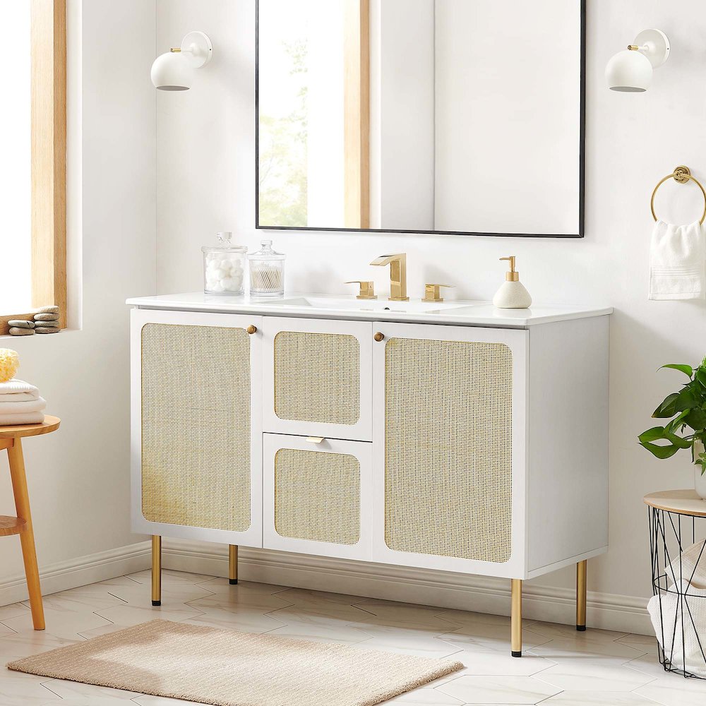 Chaucer 48" Bathroom Vanity Cabinet (Sink Basin Not Included). Picture 11