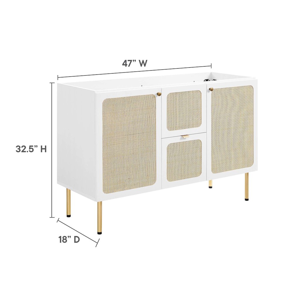 Chaucer 48" Bathroom Vanity Cabinet (Sink Basin Not Included). Picture 3