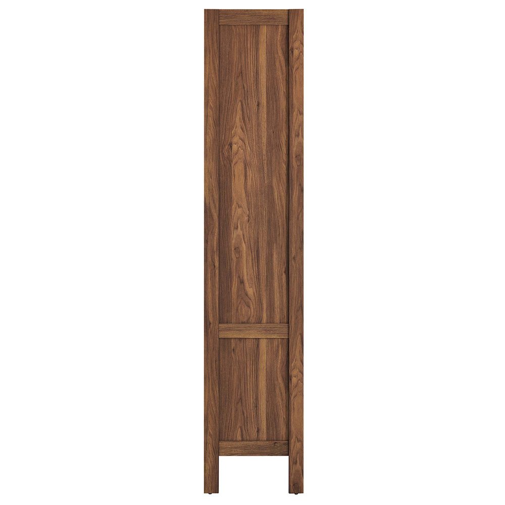 Capri 4-Shelf Wood Grain Bookcase. Picture 4