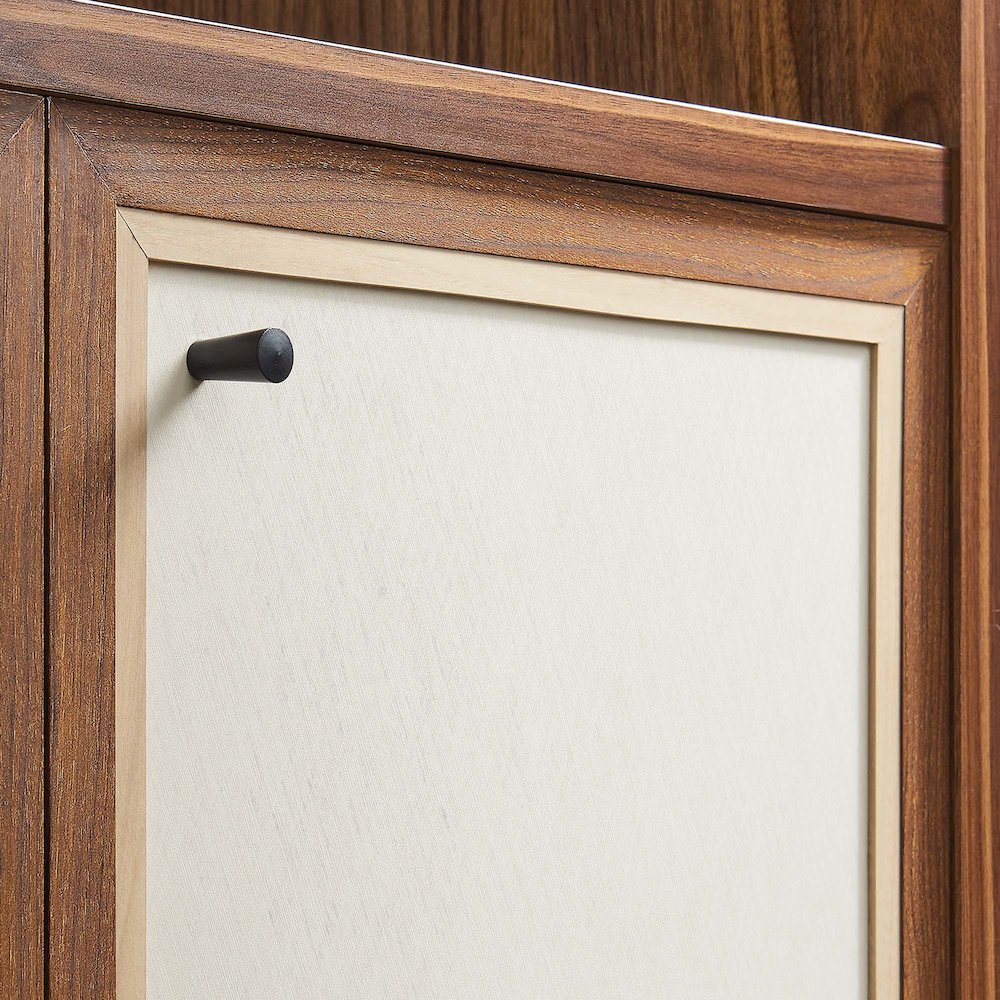 Capri 4-Shelf Wood Grain Bookcase. Picture 9