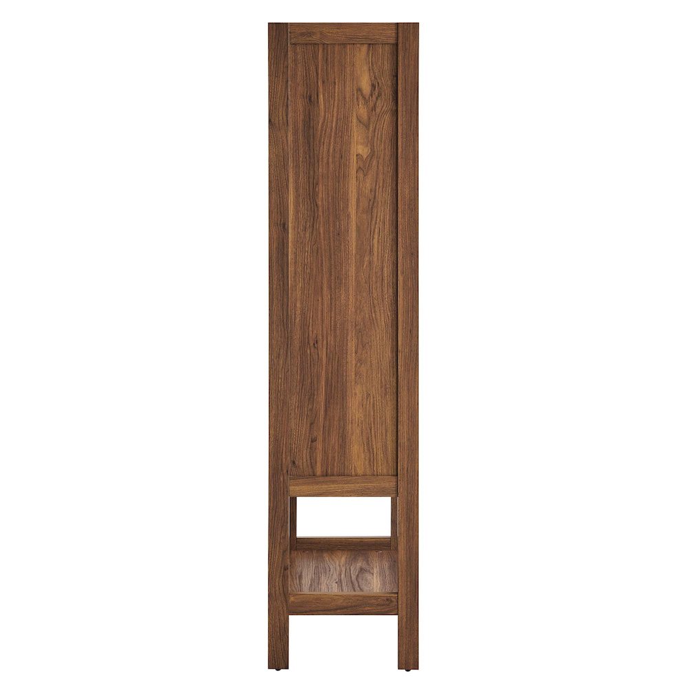 Capri Tall Wood Grain Standing Storage Cabinet. Picture 4