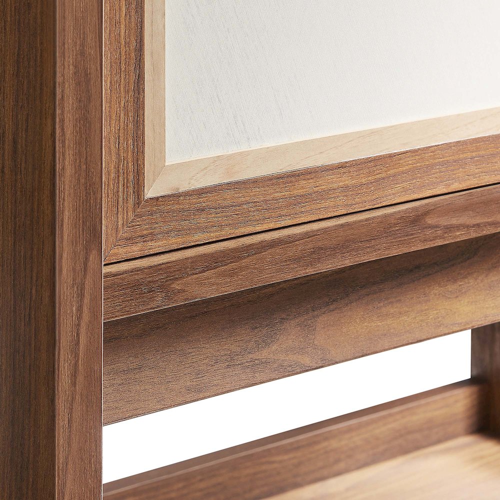 Capri Tall Wood Grain Standing Storage Cabinet. Picture 7