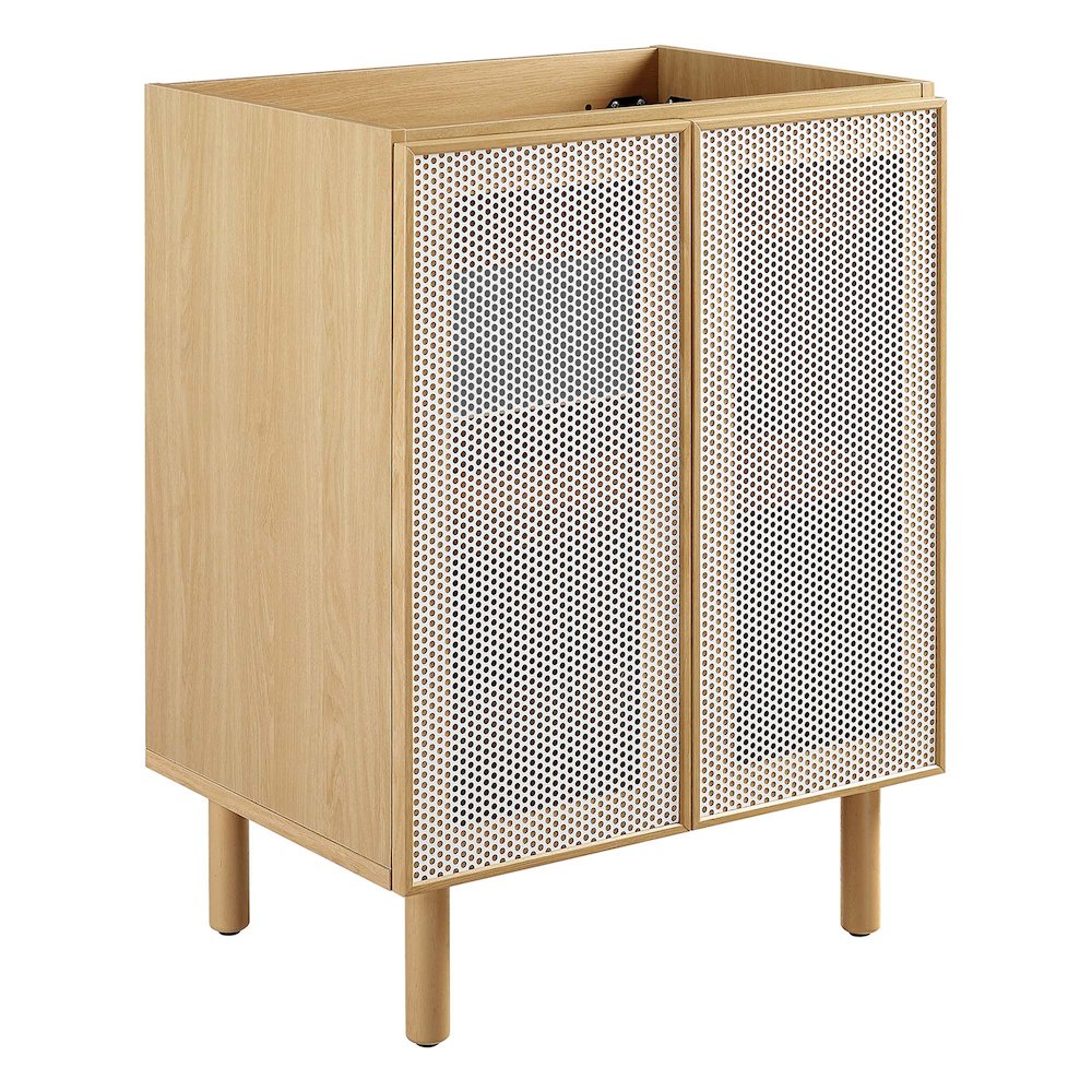 Calla 24" Perforated Metal Bathroom Vanity Cabinet (Sink Basin Not Included). Picture 1
