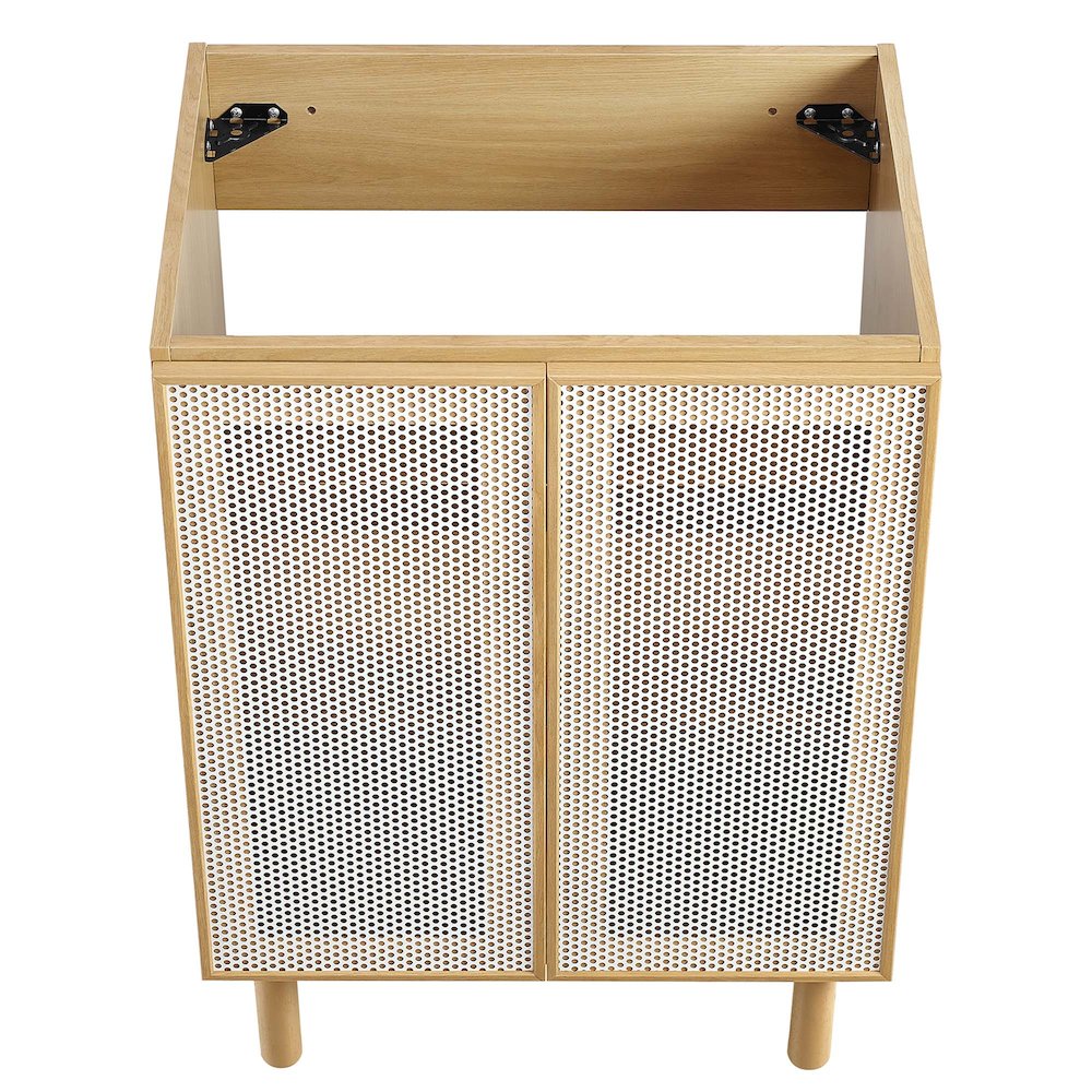 Calla 24" Perforated Metal Bathroom Vanity Cabinet (Sink Basin Not Included). Picture 7