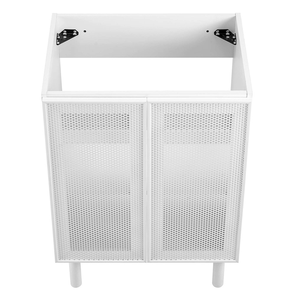 Calla 24" Perforated Metal Bathroom Vanity Cabinet (Sink Basin Not Included). Picture 7