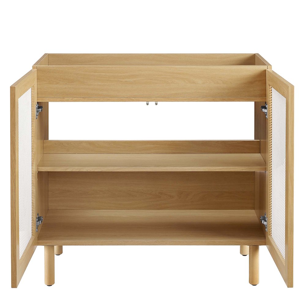 Calla 36" Perforated Metal Bathroom Vanity Cabinet (Sink Basin Not Included). Picture 8