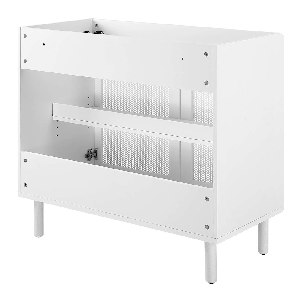 Calla 36" Perforated Metal Bathroom Vanity Cabinet (Sink Basin Not Included). Picture 5
