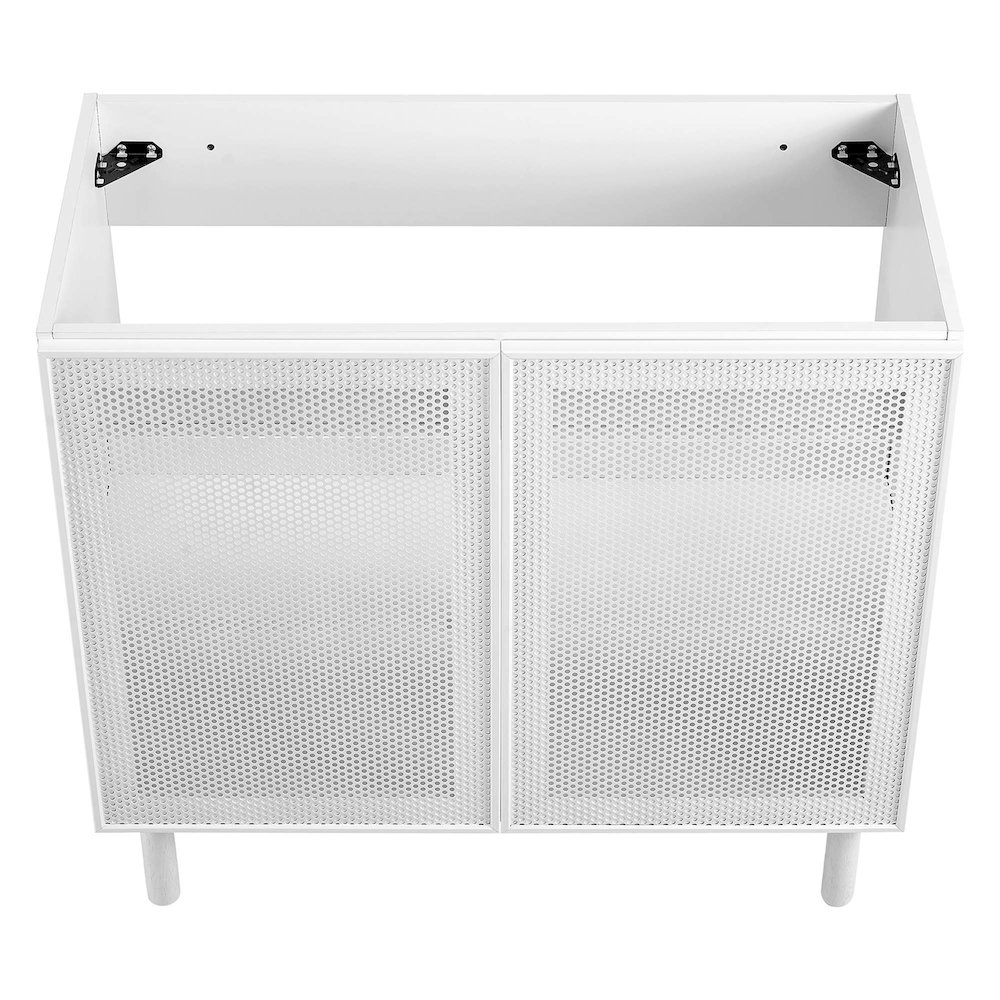 Calla 36" Perforated Metal Bathroom Vanity Cabinet (Sink Basin Not Included). Picture 7