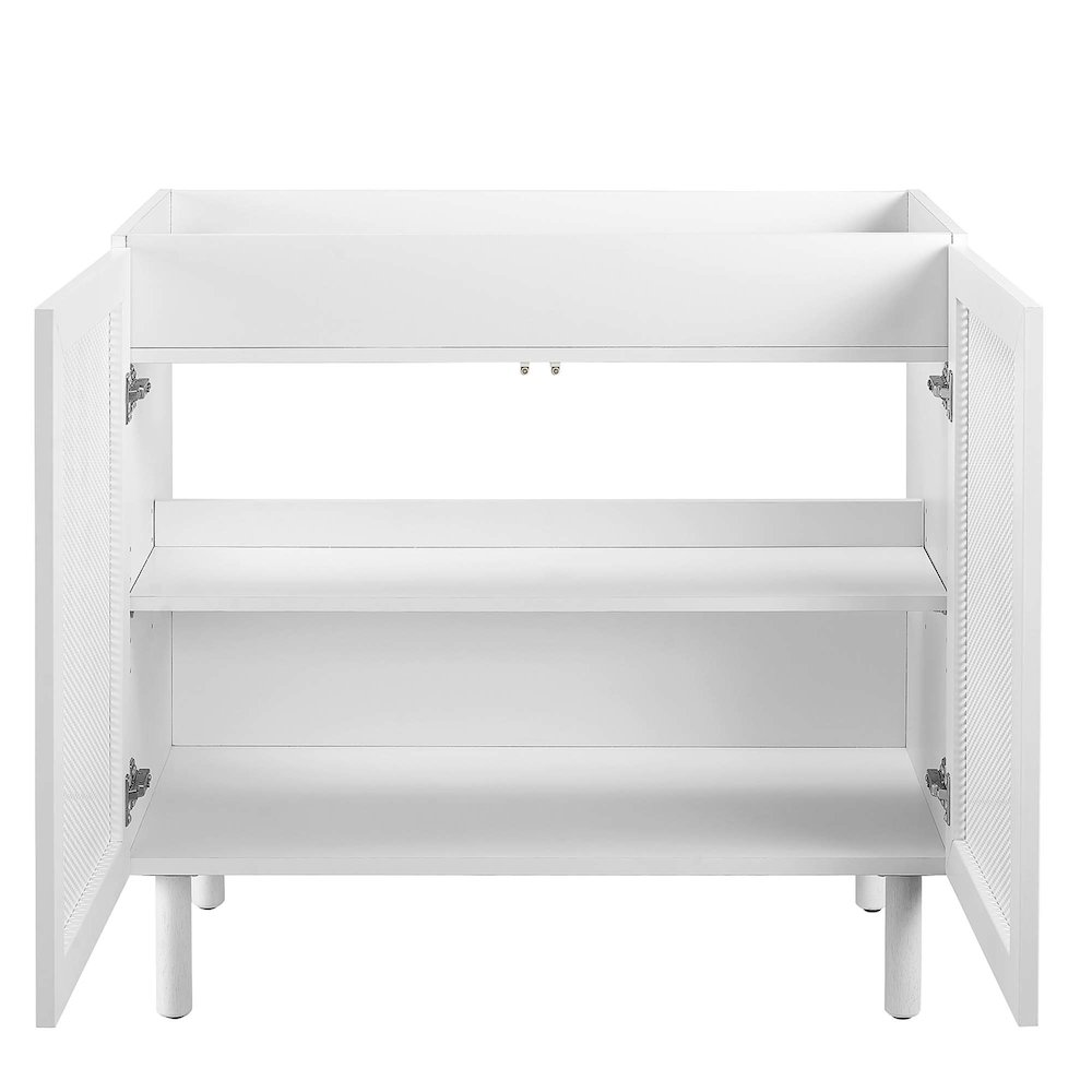 Calla 36" Perforated Metal Bathroom Vanity Cabinet (Sink Basin Not Included). Picture 8