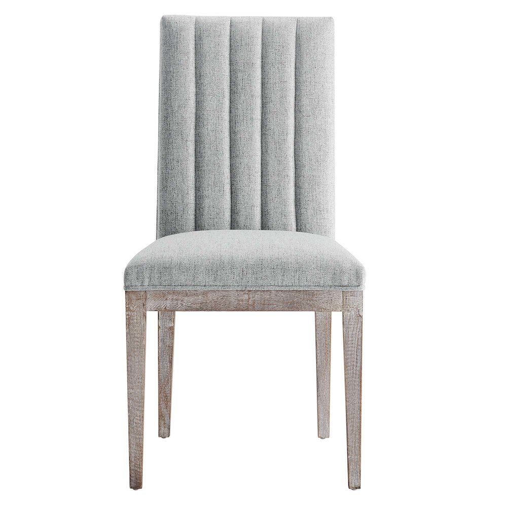 Maisonette French Vintage Tufted Fabric Dining Side Chairs Set of 2. Picture 6