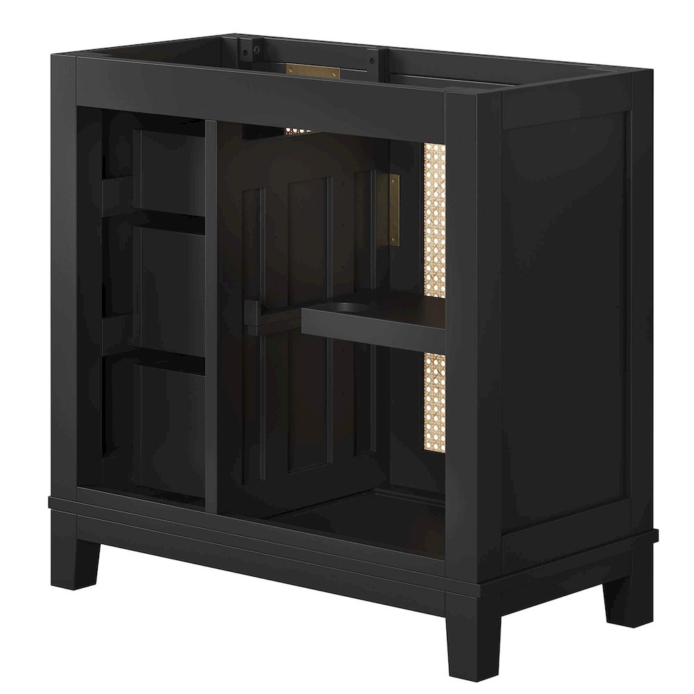 Dixie 36” Solid Wood Bathroom Vanity Cabinet (Sink Basin Not Included). Picture 5