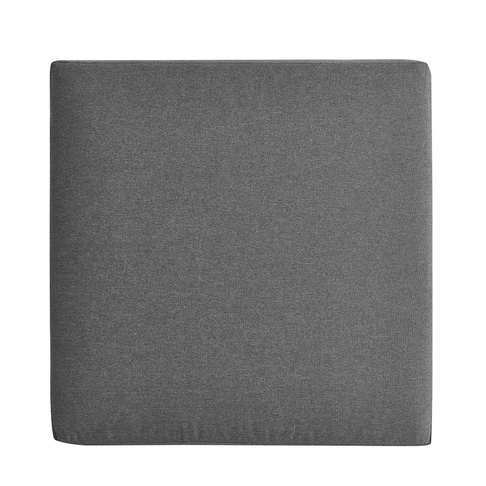 Tahoe Outdoor Patio Powder-Coated Aluminum Ottoman. Picture 5