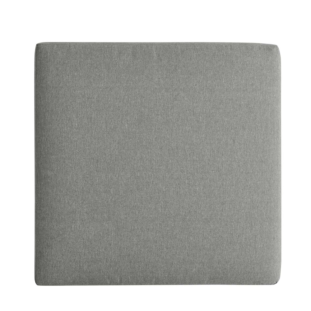 Tahoe Outdoor Patio Powder-Coated Aluminum Ottoman. Picture 5