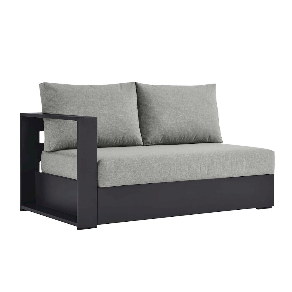 Tahoe Outdoor Patio Powder-Coated Aluminum Modular Left-Facing Loveseat. Picture 1