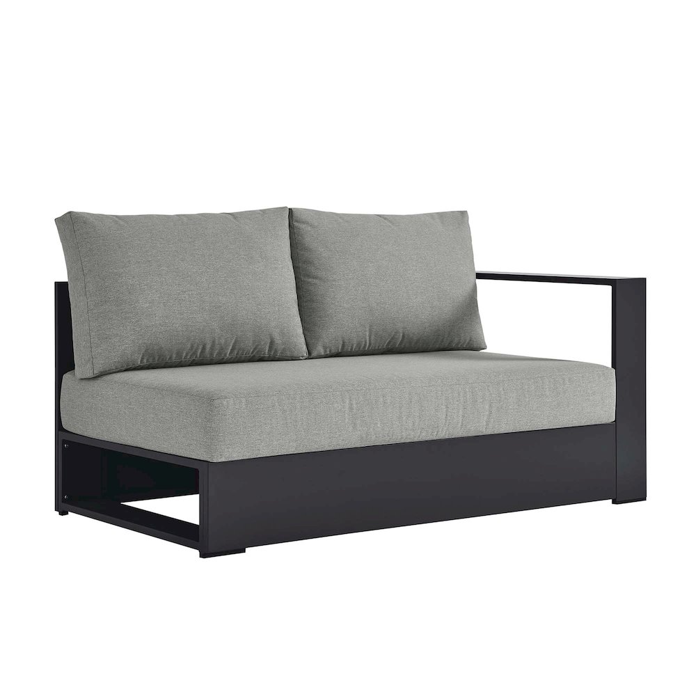Tahoe Outdoor Patio Powder-Coated Aluminum Modular Right-Facing Loveseat. Picture 1