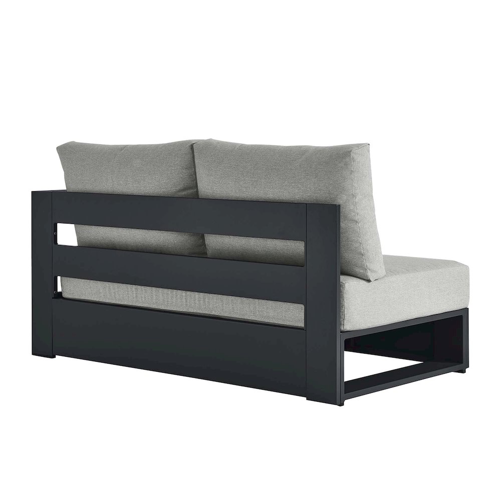 Tahoe Outdoor Patio Powder-Coated Aluminum Modular Right-Facing Loveseat. Picture 5