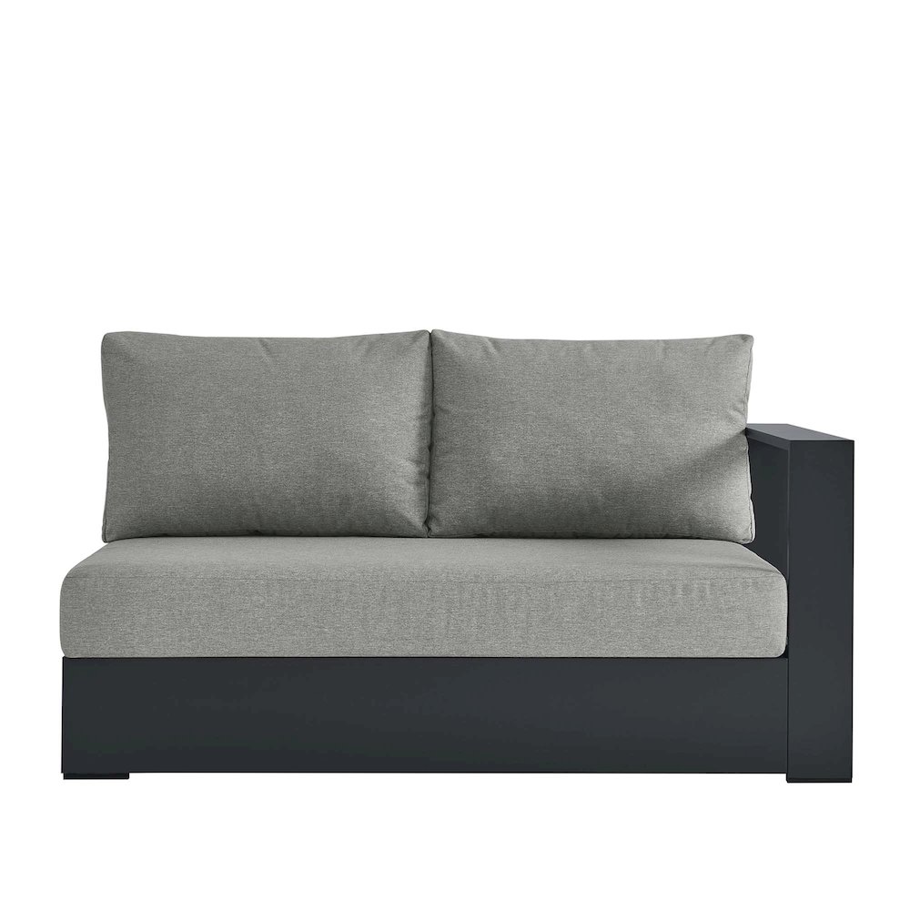 Tahoe Outdoor Patio Powder-Coated Aluminum Modular Right-Facing Loveseat. Picture 6