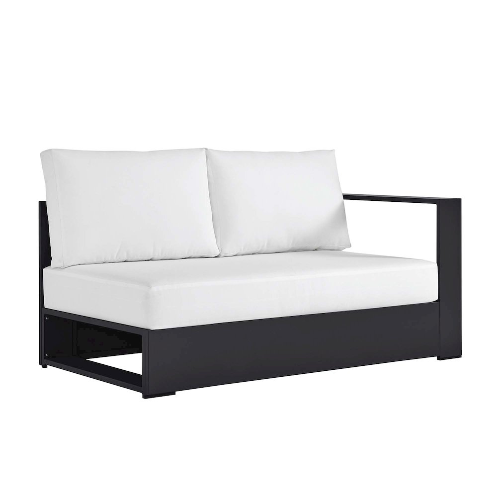 Tahoe Outdoor Patio Powder-Coated Aluminum Modular Right-Facing Loveseat. Picture 1