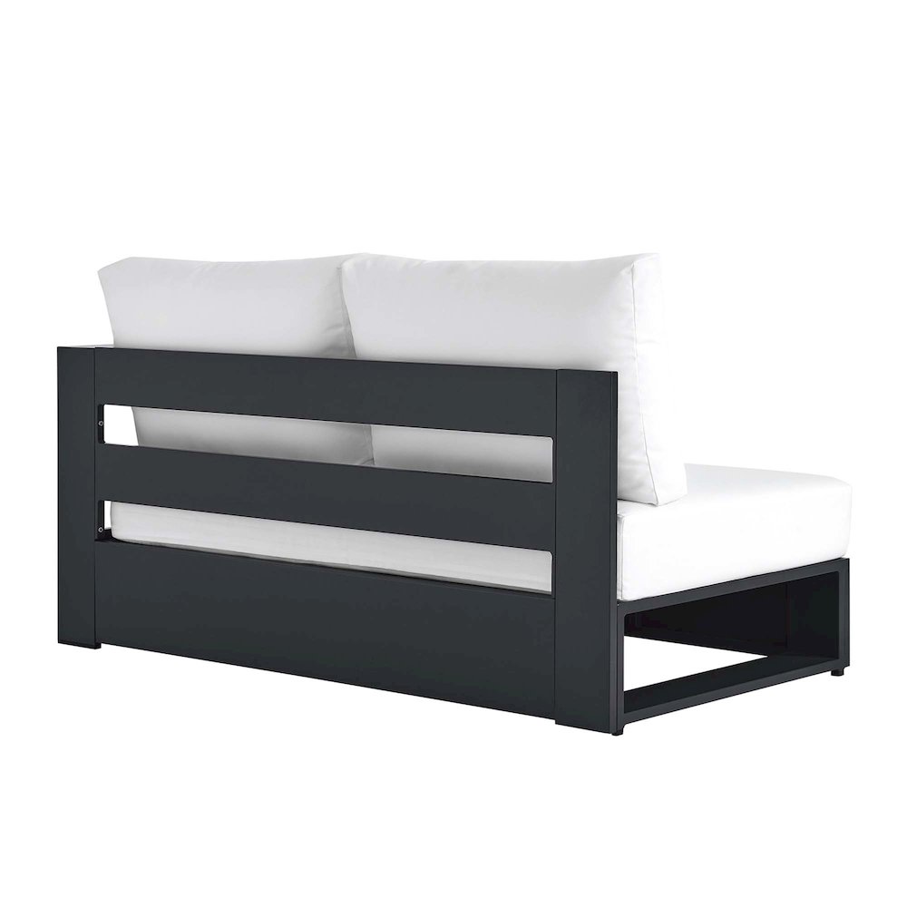 Tahoe Outdoor Patio Powder-Coated Aluminum Modular Right-Facing Loveseat. Picture 5