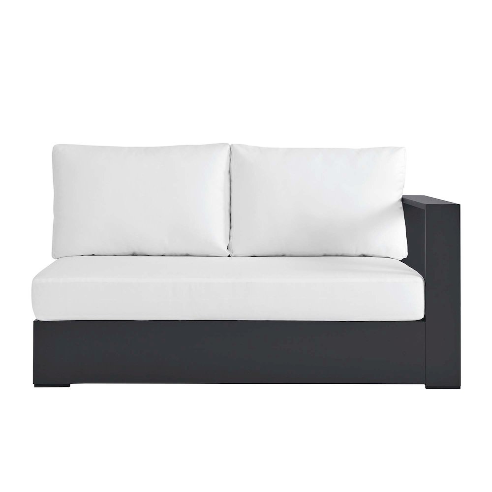 Tahoe Outdoor Patio Powder-Coated Aluminum Modular Right-Facing Loveseat. Picture 6