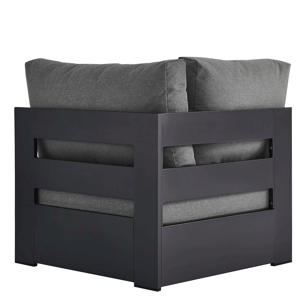 Tahoe Outdoor Patio Powder-Coated Aluminum Modular Corner Chair. Picture 5