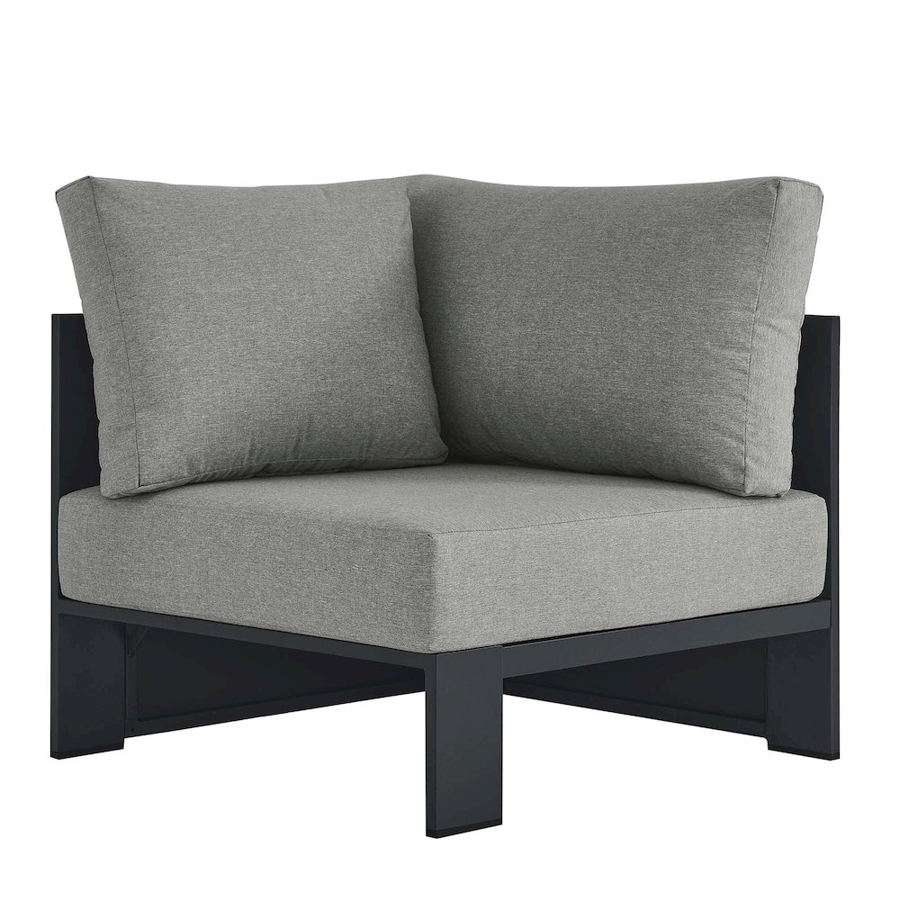 Tahoe Outdoor Patio Powder-Coated Aluminum Modular Corner Chair. Picture 1