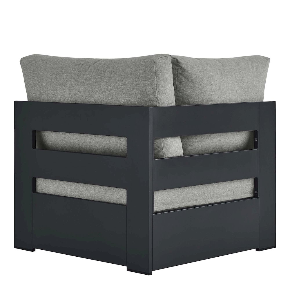 Tahoe Outdoor Patio Powder-Coated Aluminum Modular Corner Chair. Picture 5