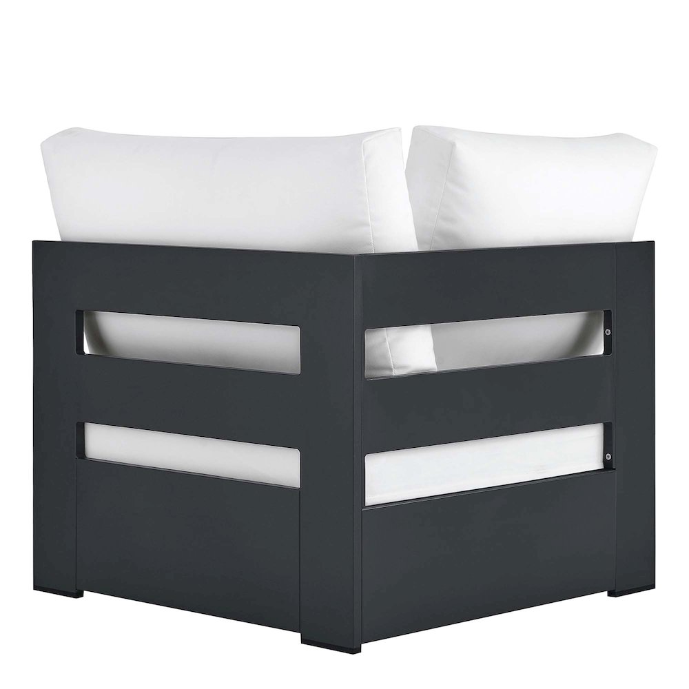Tahoe Outdoor Patio Powder-Coated Aluminum Modular Corner Chair. Picture 5