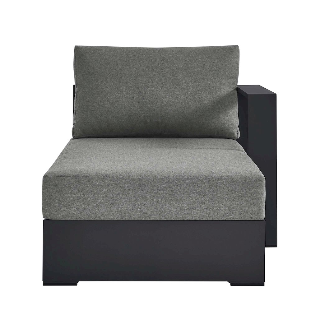 Tahoe Outdoor Patio Powder-Coated Aluminum Modular Right-Facing Chaise Lounge. Picture 6