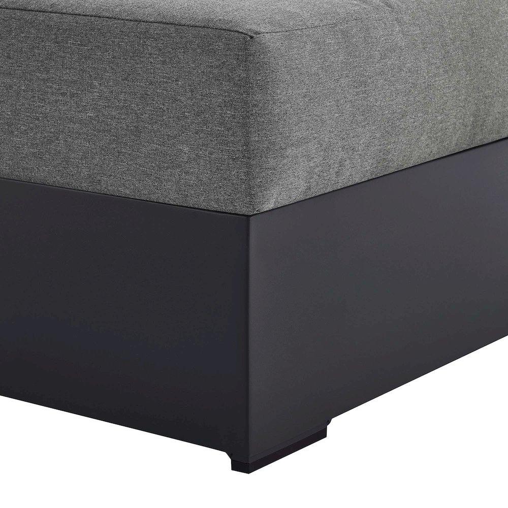 Tahoe Outdoor Patio Powder-Coated Aluminum Modular Right-Facing Chaise Lounge. Picture 7