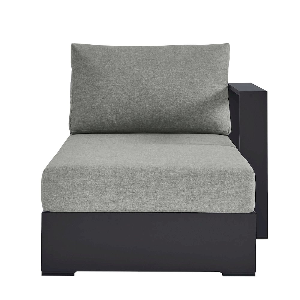 Tahoe Outdoor Patio Powder-Coated Aluminum Modular Right-Facing Chaise Lounge. Picture 6