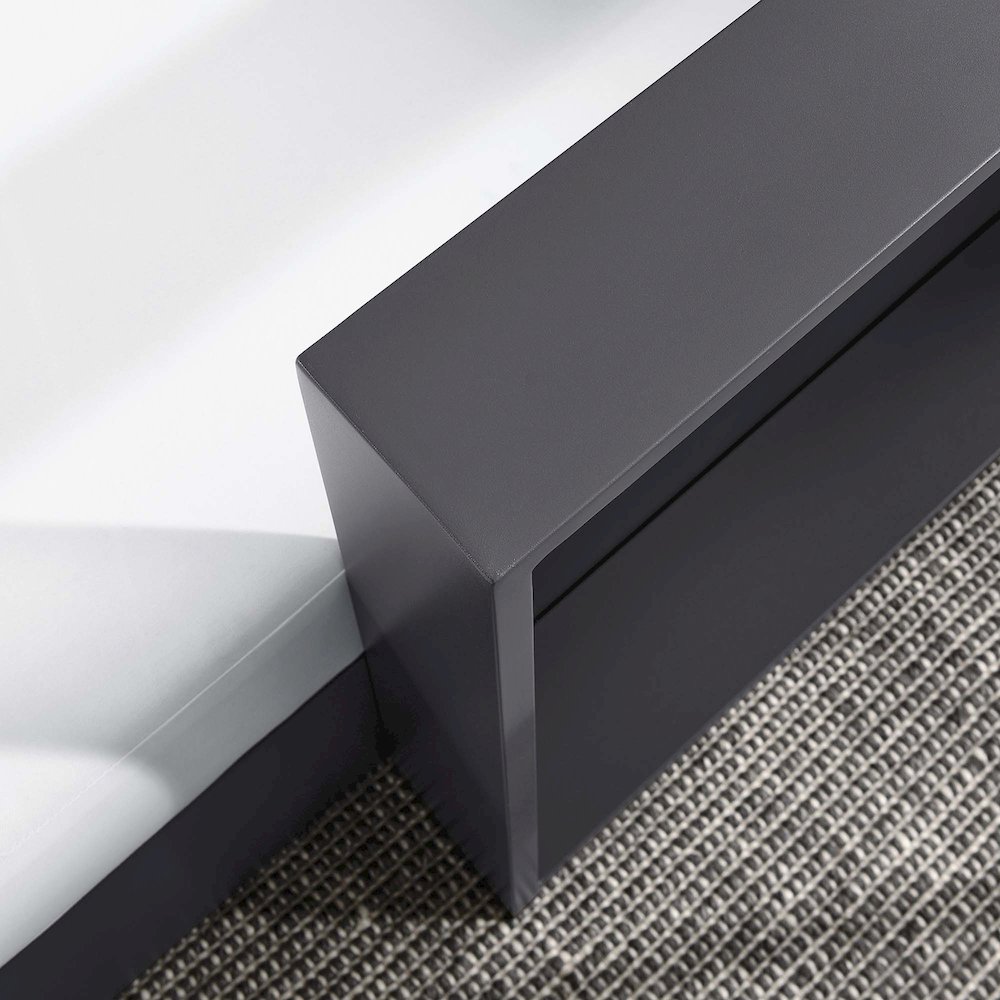 Tahoe Outdoor Patio Powder-Coated Aluminum Modular Right-Facing Chaise Lounge. Picture 9