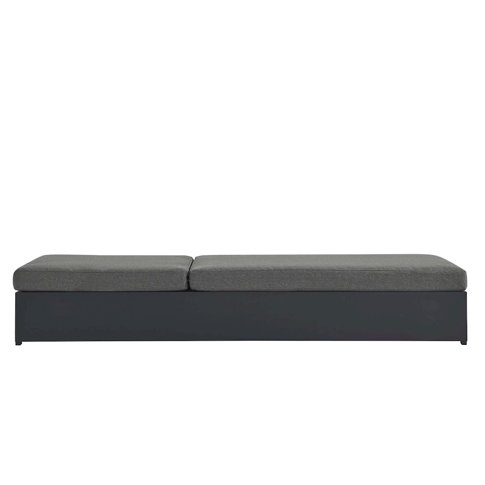Tahoe Outdoor Patio Powder-Coated Aluminum Chaise Lounge Chair. Picture 7