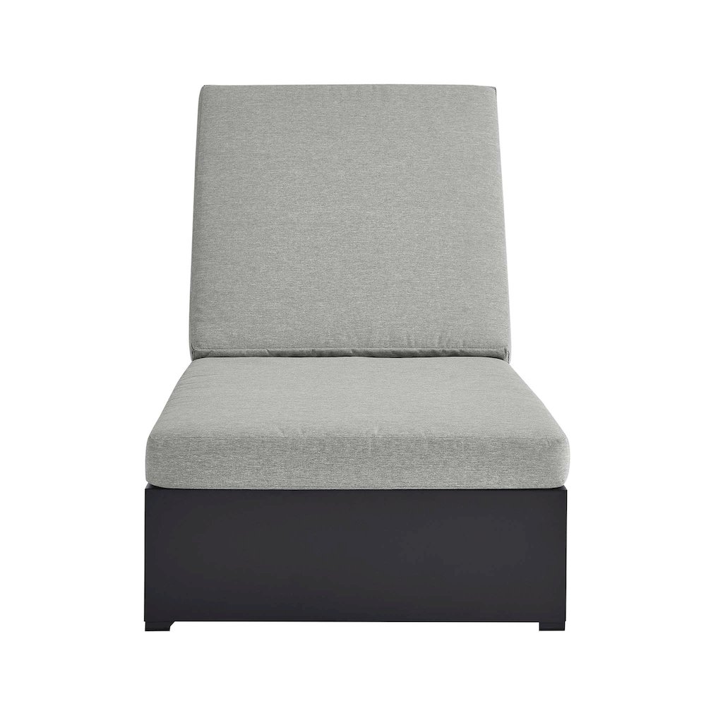 Tahoe Outdoor Patio Powder-Coated Aluminum Chaise Lounge Chair. Picture 6