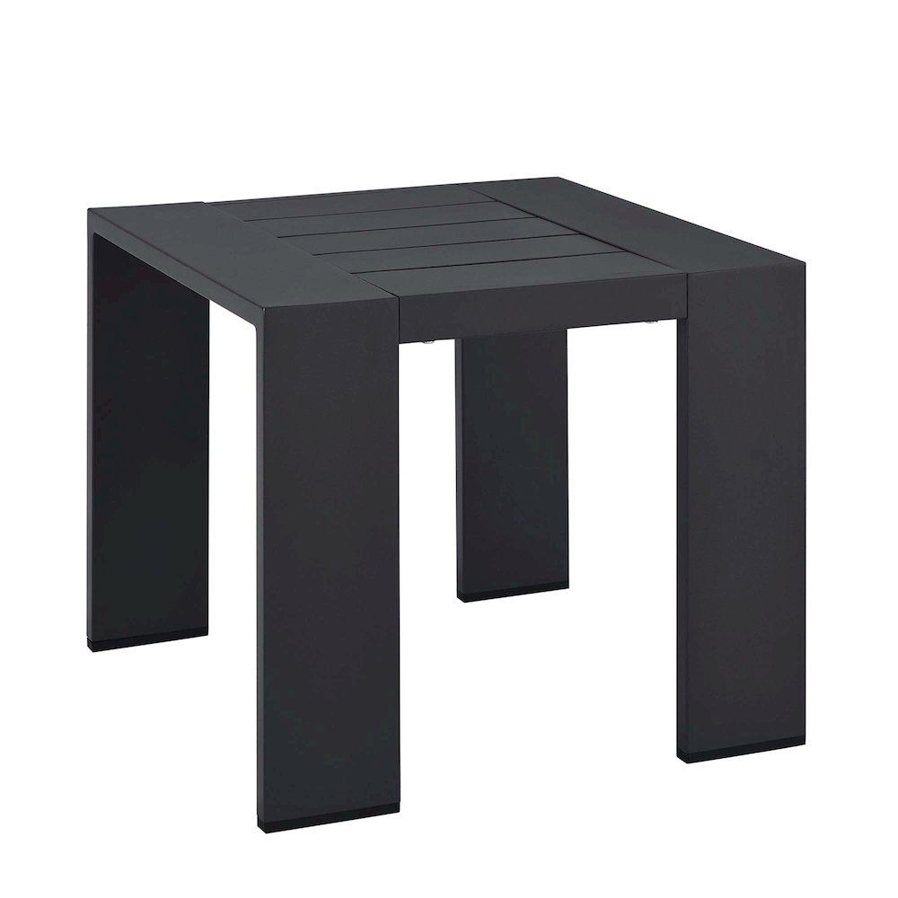 Tahoe Outdoor Patio Powder-Coated Aluminum End Table. Picture 1