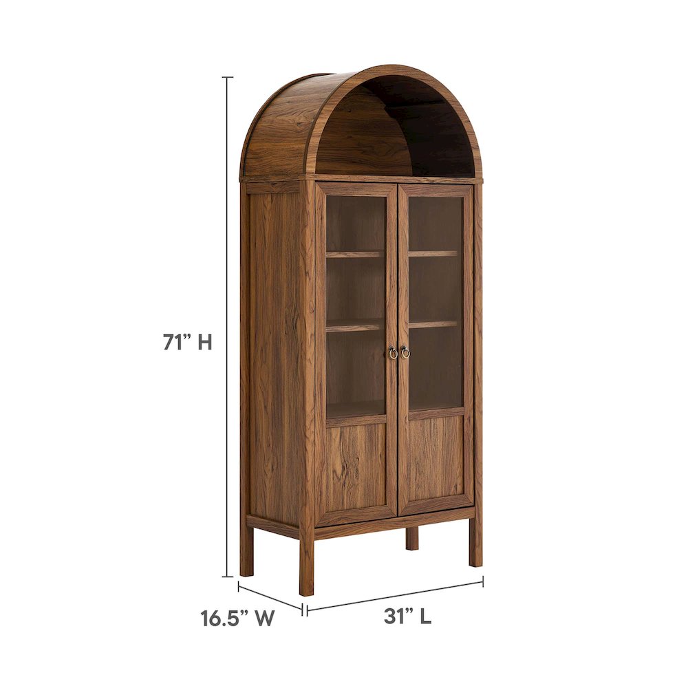 Tessa Tall Arched Storage Display Cabinet. Picture 2