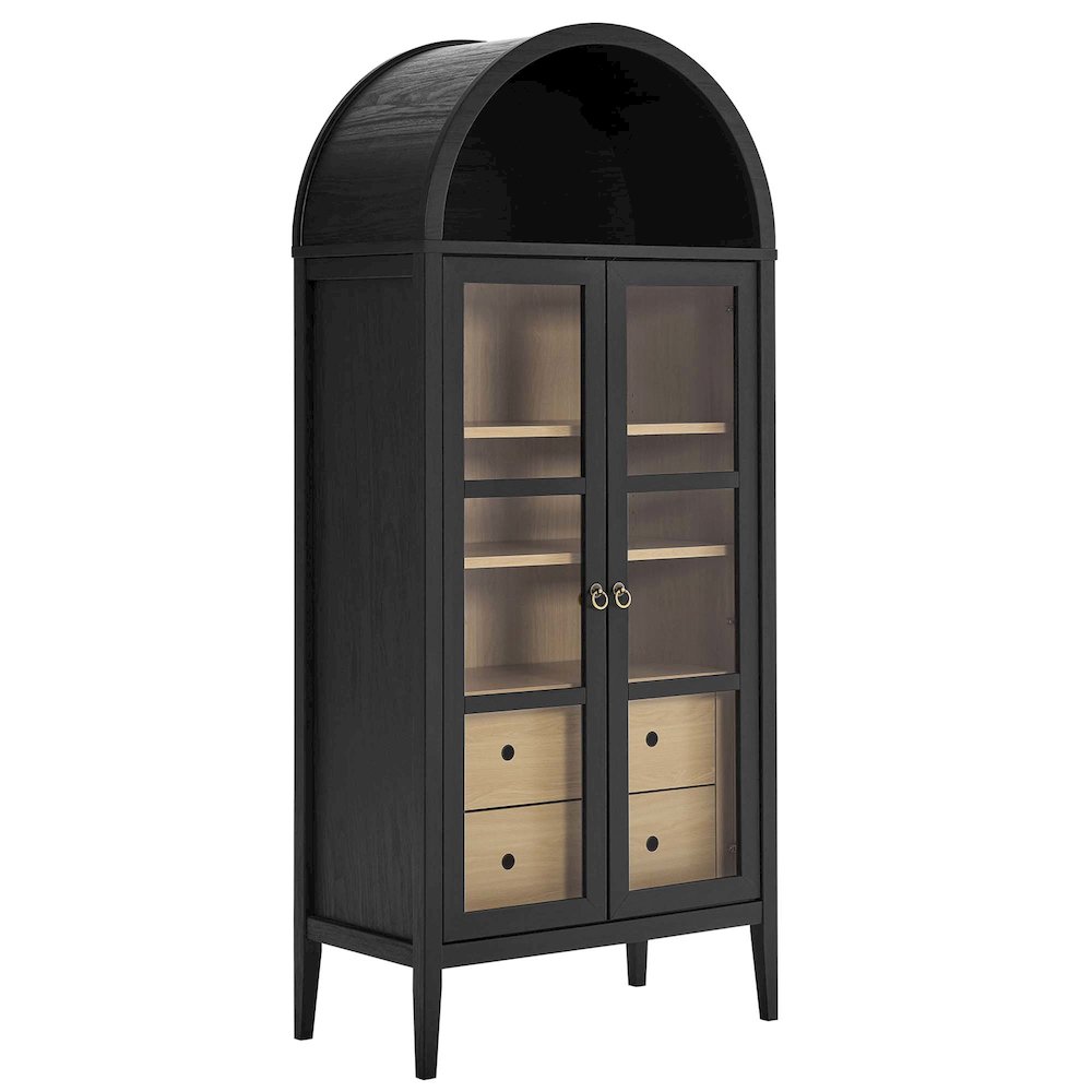 Nolan Tall Arched Storage Display Cabinet. Picture 1