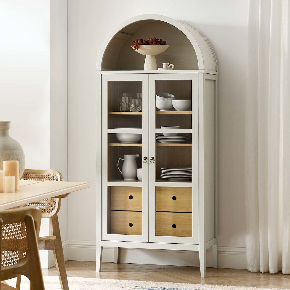Nolan Tall Arched Storage Display Cabinet. Picture 10