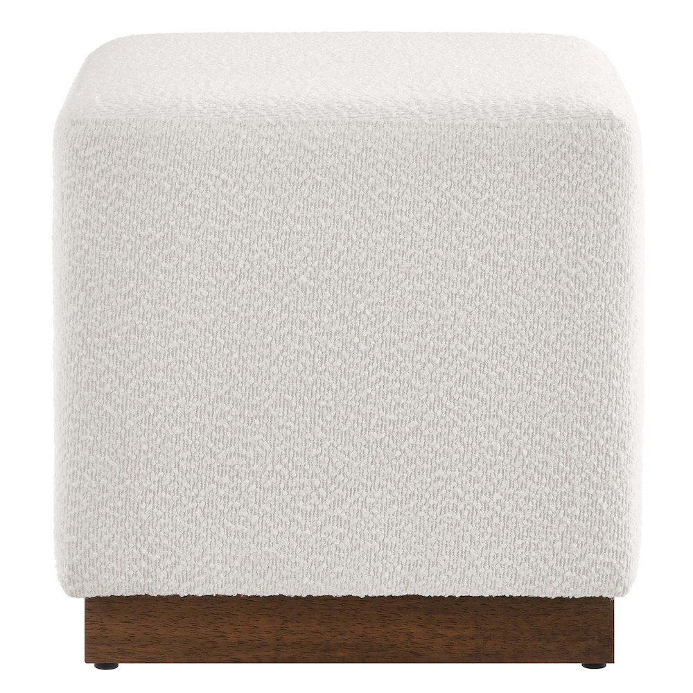 Tilden 17" Square Boucle Upholstered Ottoman. Picture 4