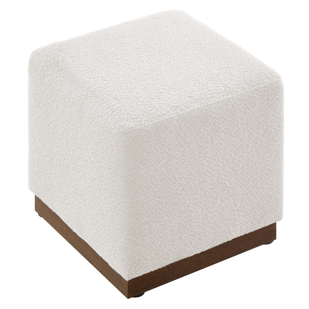 Tilden 17" Square Boucle Upholstered Ottoman. Picture 5