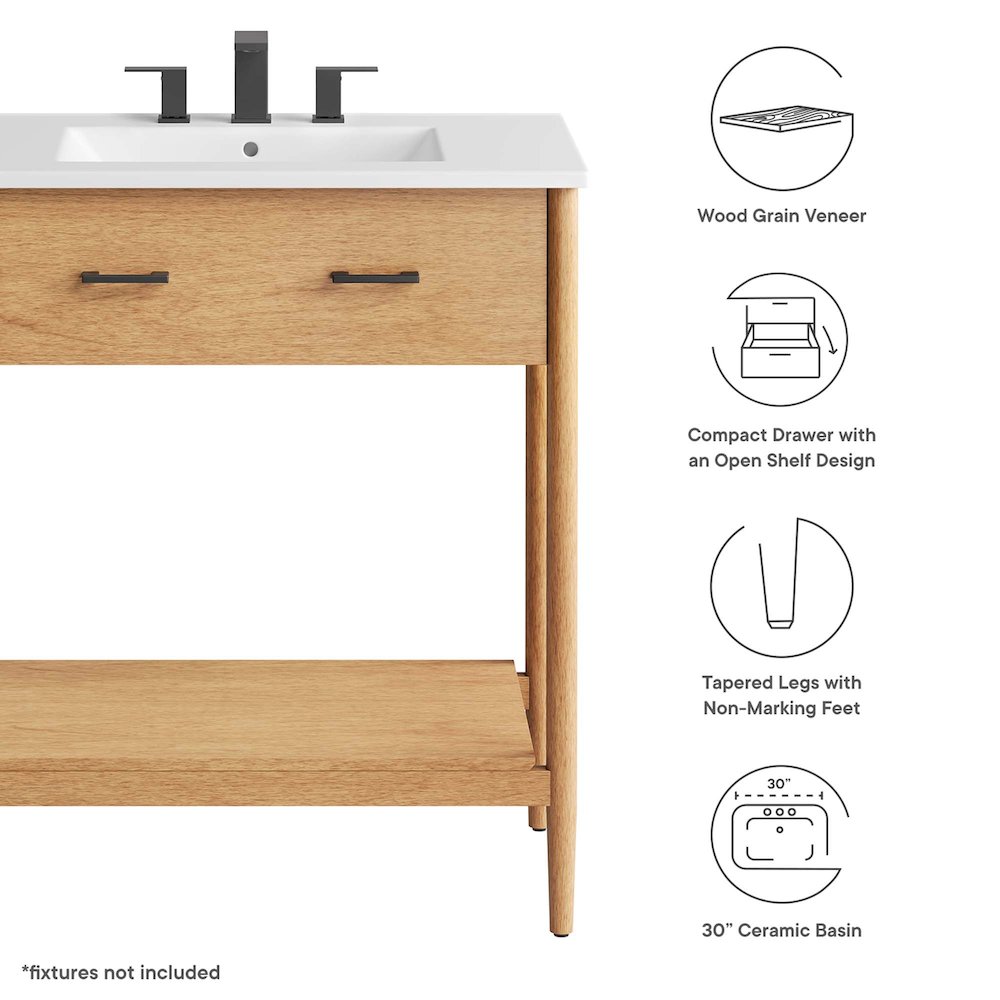 Zaire 30" Bathroom Vanity. Picture 2