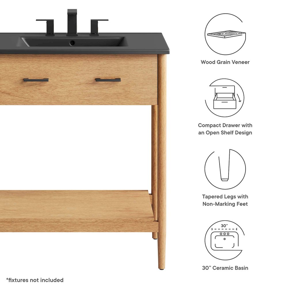 Zaire 30" Bathroom Vanity. Picture 2