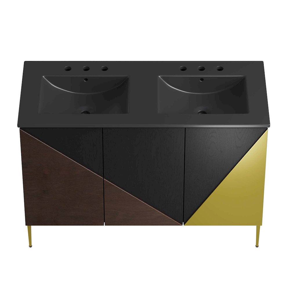 Alchemist 48" Double Sink Bathroom Vanity. Picture 12