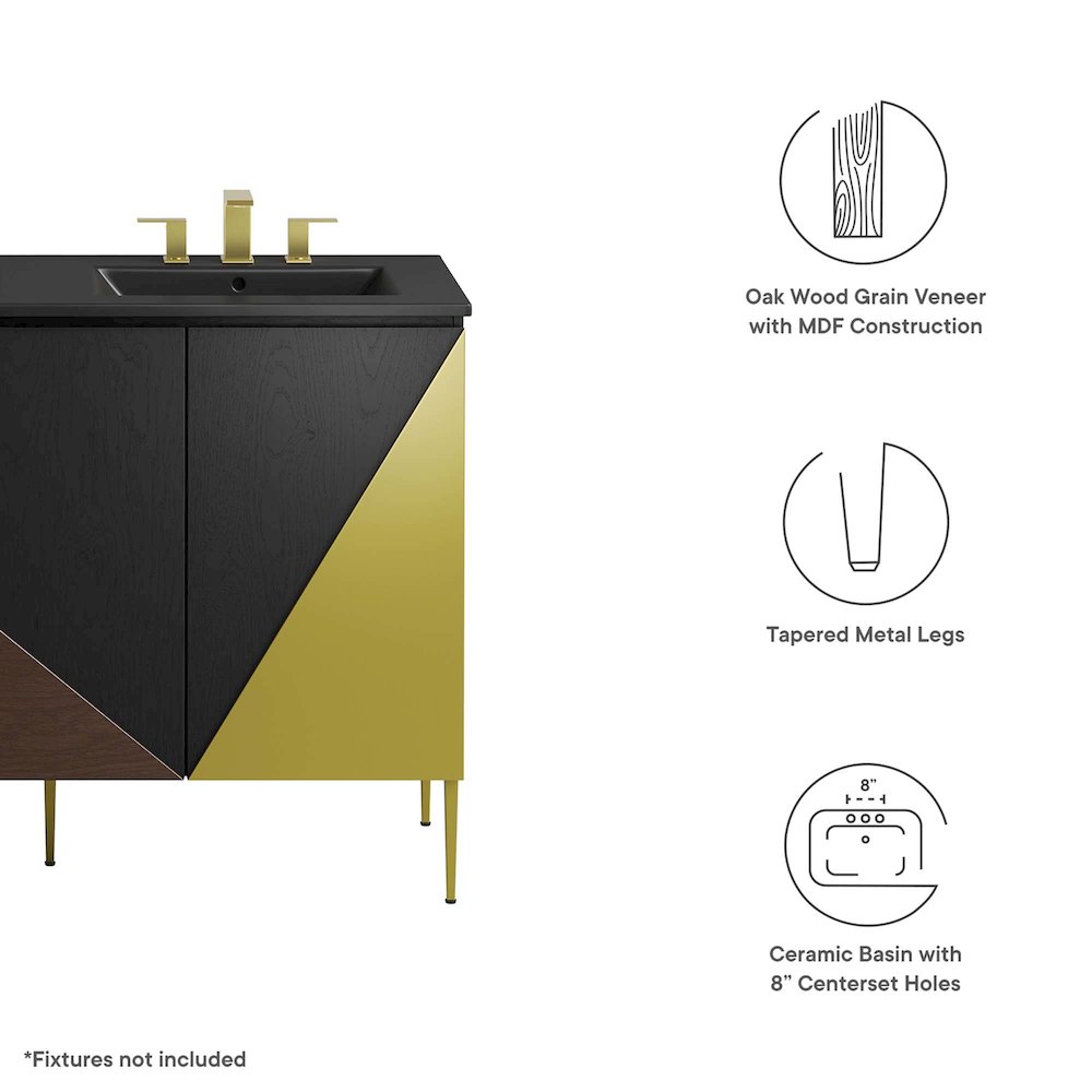 Alchemist 48" Double Sink Bathroom Vanity. Picture 2