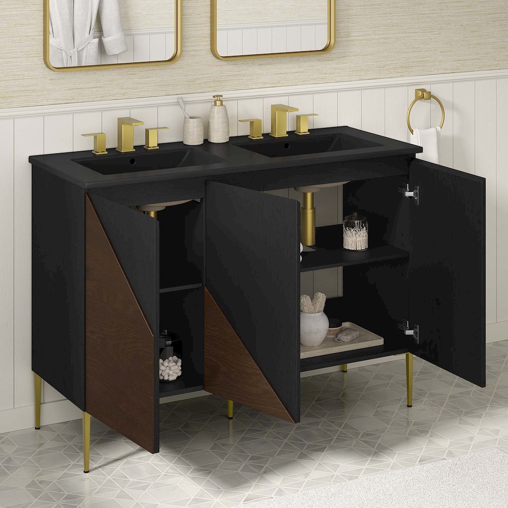 Alchemist 48" Double Sink Bathroom Vanity. Picture 16