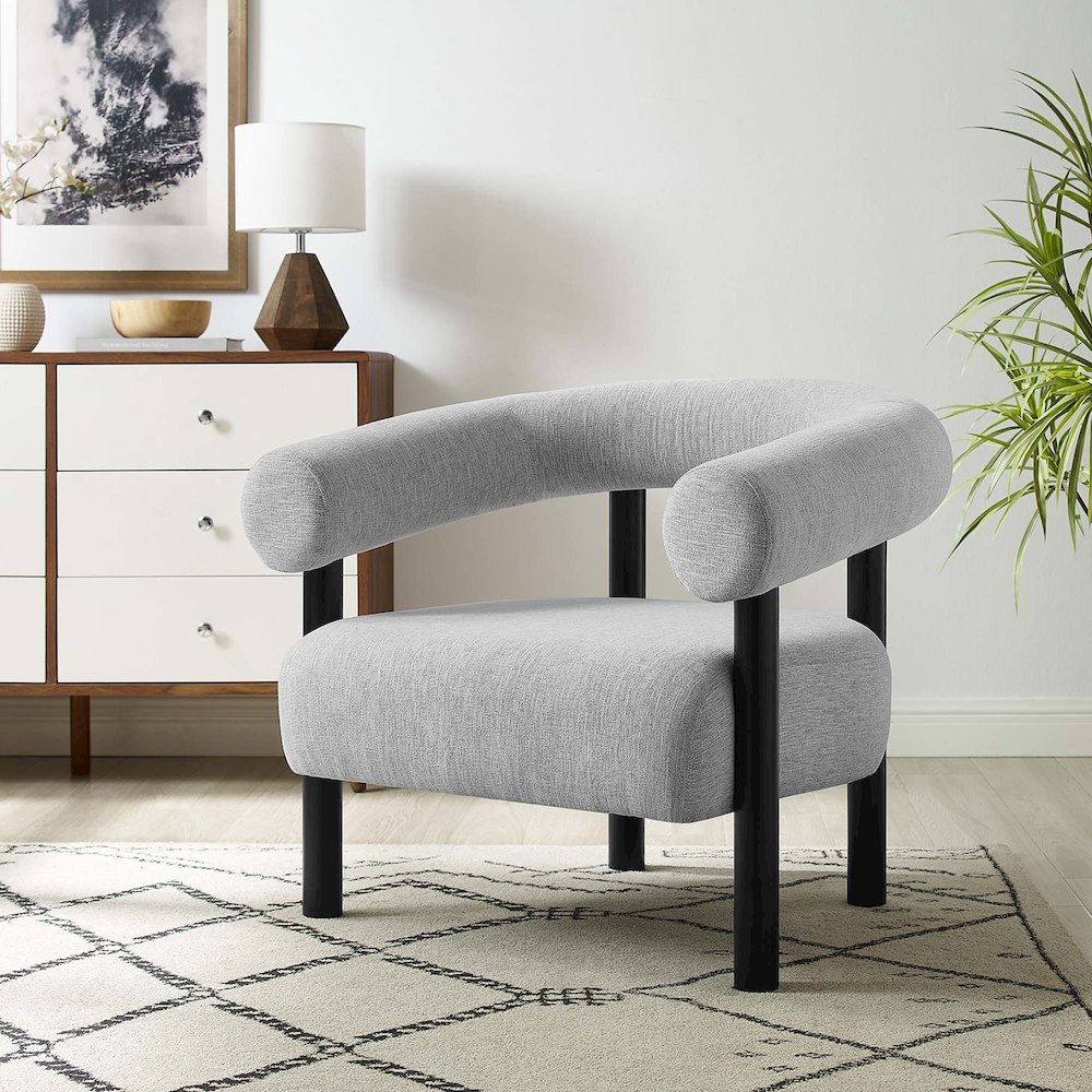 Sable Upholstered Fabric Armchair. Picture 8