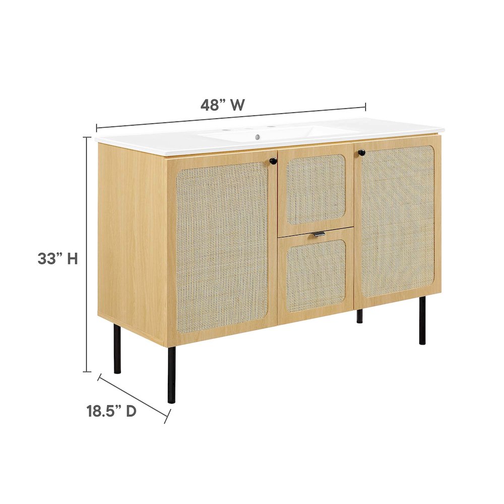 Chaucer 48" Single Sink Bathroom Vanity. Picture 2