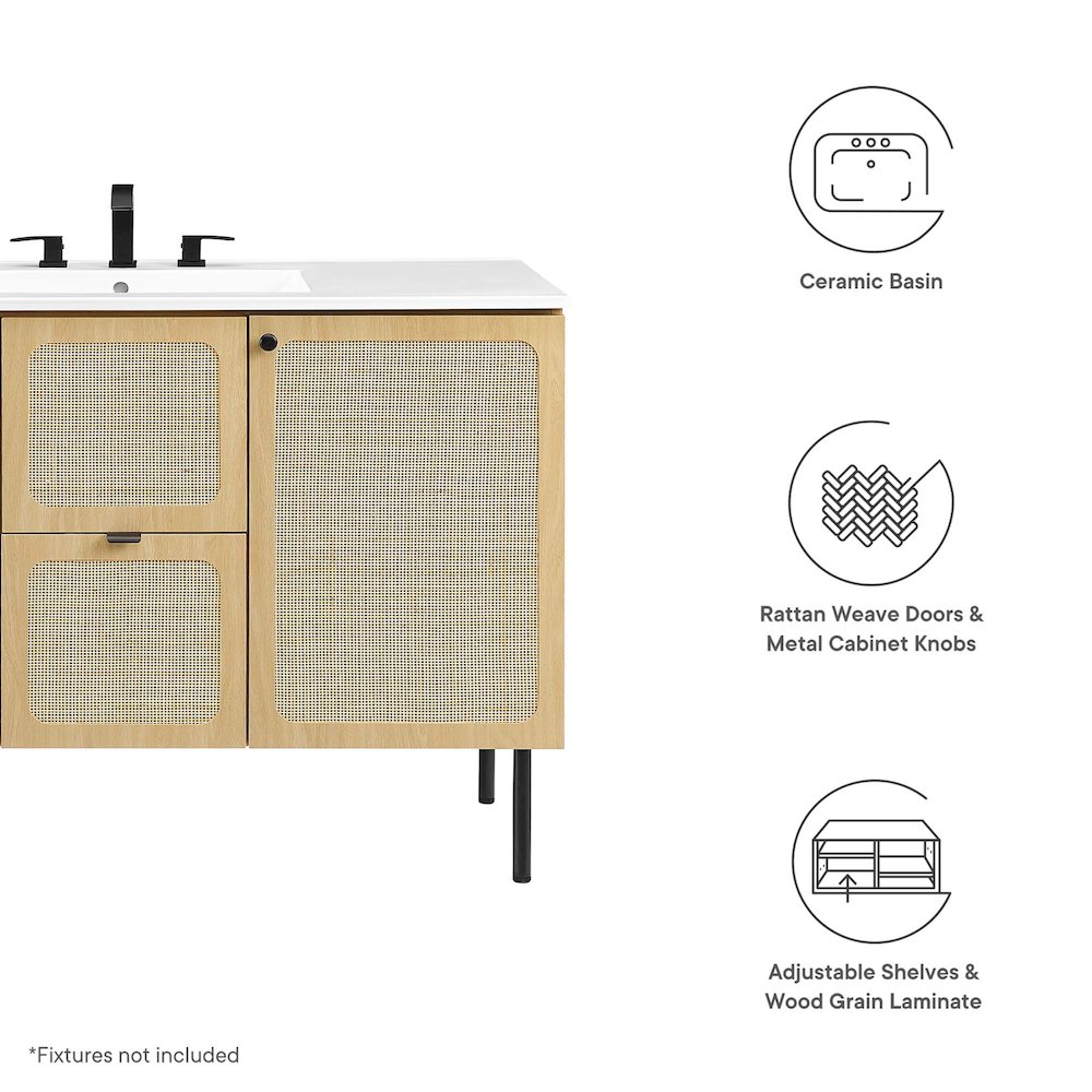 Chaucer 48" Single Sink Bathroom Vanity. Picture 3