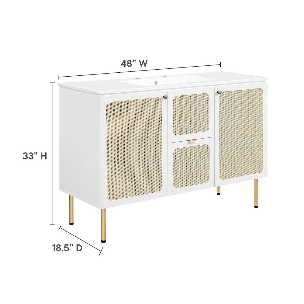 Chaucer 48" Single Sink Bathroom Vanity. Picture 2