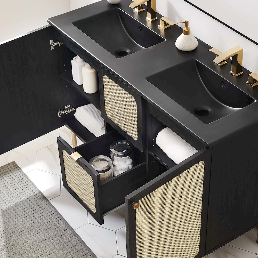 Chaucer 48" Double Sink Bathroom Vanity. Picture 17